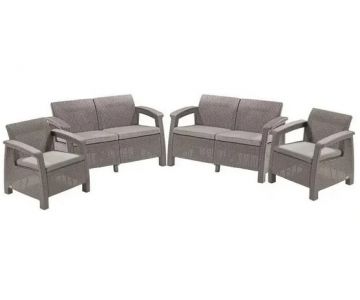 Комплект садовой мебели Keter Corfu Rest Set 241723 (капучино)