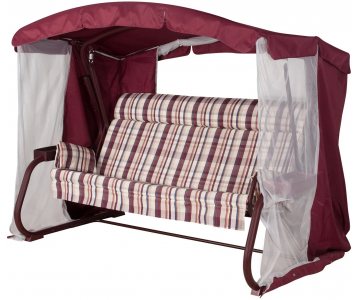 Качели садовые Удачная мебель Мерида Премиум (винный 335)