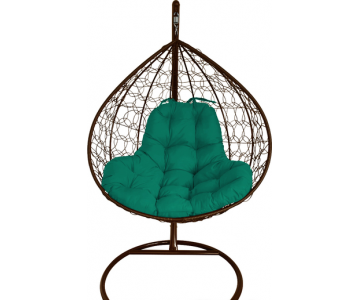 Кресло подвесное M-Group Круг (зеленая подушка)