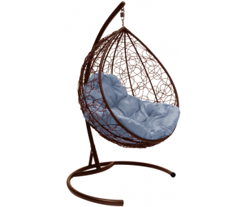 Кресло подвесное M-Group Капля (серая подушка)