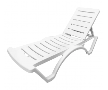 Шезлонг Adriano Classic (белый)