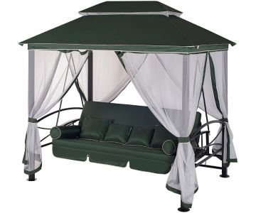 Качели садовые Удачная мебель Пальмира (зеленый)