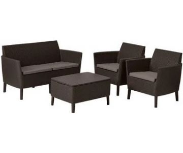 Комплект уличной мебели Keter Salemo 2-Sofa Set 253228 (коричневый)