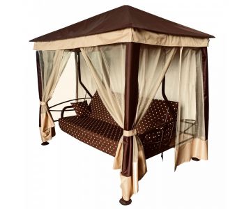 Качели-шатер МебельСад Сиеста (коричневый)
