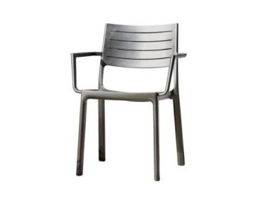 Стул Keter Plastic Metaline 247276 (серебристый)