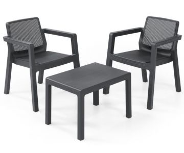 Комплект садовой мебели Keter Emily Balcony Set 247062 (графит)