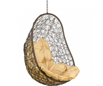 Кресло подвесное BiGarden Easy Brown (бежевая подушка)