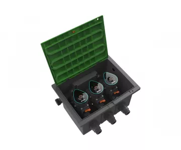 Комплект 3 клапана для полива в коробке для клапанов Gardena 01286-20.000.00