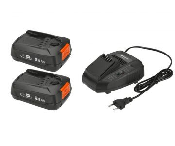 2 аккумулятора Gardena P4A PBA 18V/45 + зарядное AL 1830 CV (14907-20)