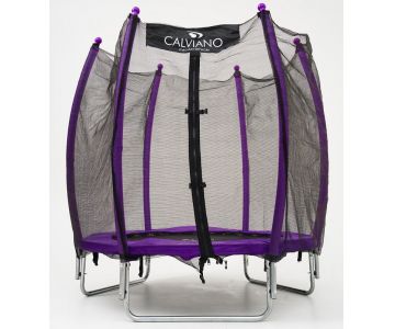 Батут с защитной сеткой Calviano 4,5ft Outside Master Purple 140 см