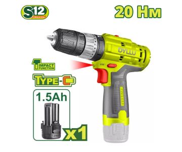Дрель-шуруповерт аккумуляторная DYLLU DTCDS540
