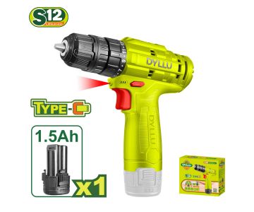Дрель-шуруповерт аккумуляторная DYLLU DTCDS510