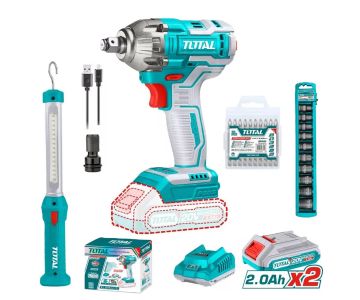 Набор аккумуляторного инструмента TOTAL TOSLI231004