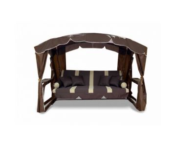 Качели садовые LetoLux Сингапур (шоколад полоса)