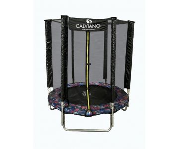 Батут с защитной сеткой Calviano 4,5ft Light Smile 140 см