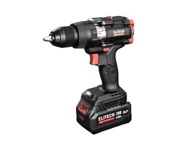 Дрель-шуруповерт ударная Elitech CD 20BL2 (1 АКБ)
