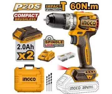 Дрель-шуруповерт аккумуляторная INGCO CIDLI20602
