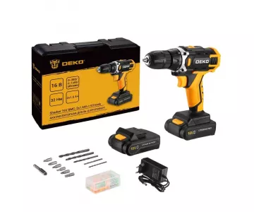 Дрель-шуруповерт аккумуляторная Deko Sharker 16V (083-1041)