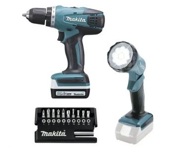Аккумуляторная дрель-шуруповерт Makita DF347DWLX1 в чемодане