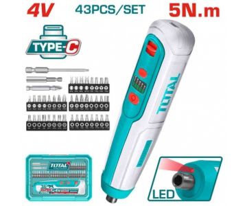 Отвертка аккумуляторная TOTAL TSDLI04062