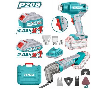 Набор аккумуляторного инструмента TOTAL TOSLI230705