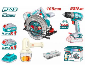 Набор аккумуляторных инструментов TOTAL TOSLI240583