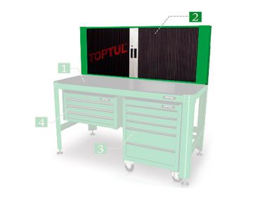 Полка для верстака Toptul TAAD1602