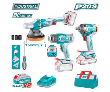 Набор аккумуляторных инструментов TOTAL TOSLI240863