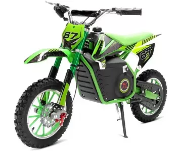 Электромотоцикл Minicross QMC ECO Rider зеленый