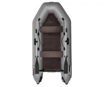 Надувная лодка Фрегат 320 ЕК с килем серый
