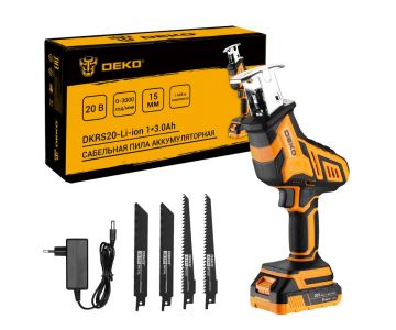 Сабельная пила аккумуляторная Deko DKRS20 085-1069