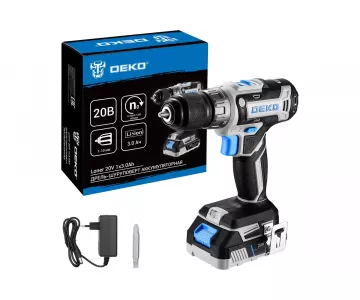 Дрель-шуруповерт аккумуляторная Deko Loner 20V