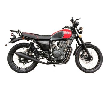 Мотоцикл Shineray Combat Scrambler 400 серый-красный-черный