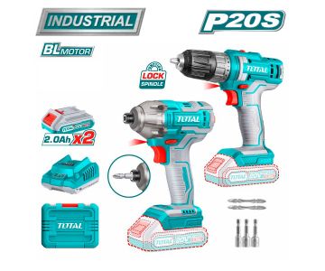 Набор аккумуляторных инструментов TOTAL TOSLI230708