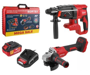 Набор аккумуляторных инструментов Wortex ALL1 (1329852)