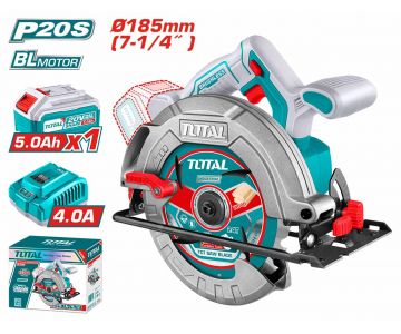 Аккумуляторная циркулярная пила TOTAL TSLI18513