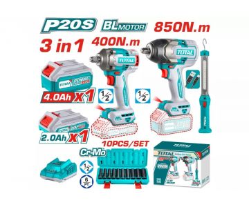 Набор аккумуляторных инструментов TOTAL TOSLI241195