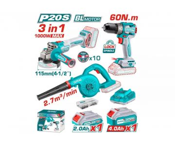 Набор аккумуляторных инструментов TOTAL TOSLI241192