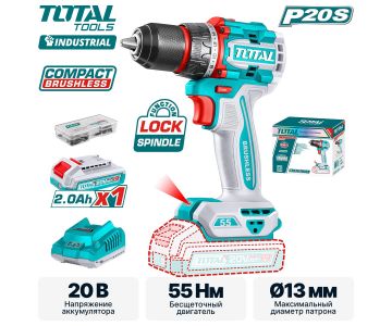 Дрель-шуруповерт TOTAL TDLI205582