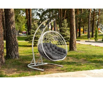 Кресло-кокон подвесное двухместное УралСпецМаш Риторика Магна (белое)