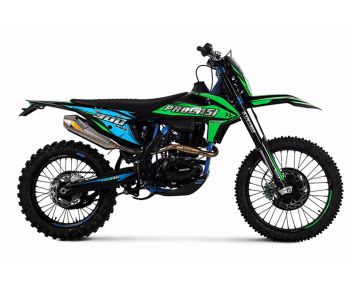 Мотоцикл кроссовый Progasi Race 300 Air (черный/зеленый)