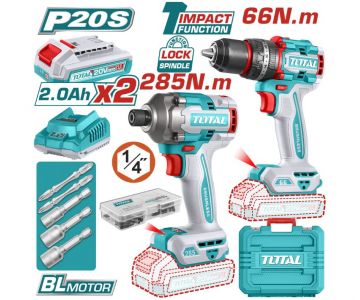 Набор аккумуляторных инструментов TOTAL TCKLI20277