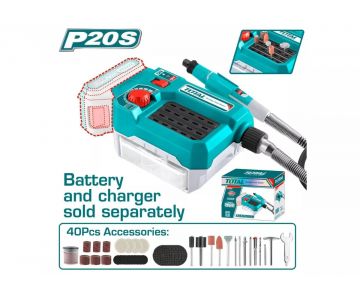 Гравер аккумуляторный TOTAL TMGLI2001