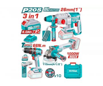 Набор аккумуляторных инструментов TOTAL TOSLI241198