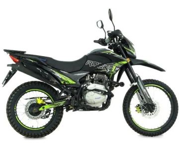 Мотоцикл эндуро Rockot XR250 (черный/зеленый)
