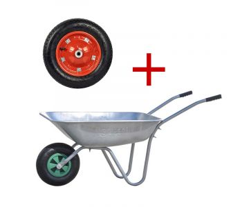 Тачка садовая Skiper 1x85 Fermer+колесо SBK для тачки 3.25-8