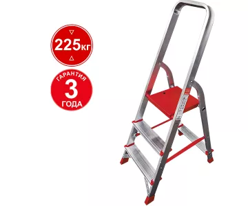 Стремянка Новая высота 3 ступени комбинированная 3110103