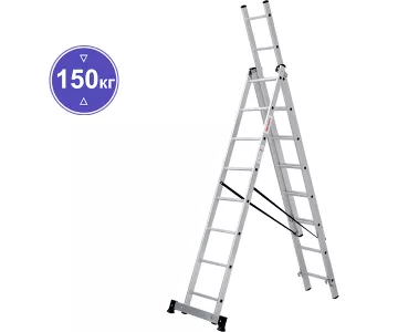 Лестница-стремянка Новая высота алюминиевая 3x8 (1230308)