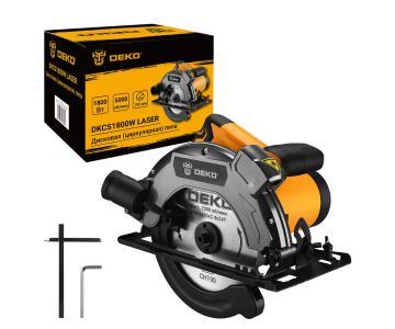 Пила циркулярная Deko DKCS1800W Laser (086-1012)