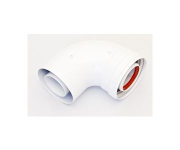 Отвод коаксиальный Ariston 90° M/F Ø60/100 (3318003)